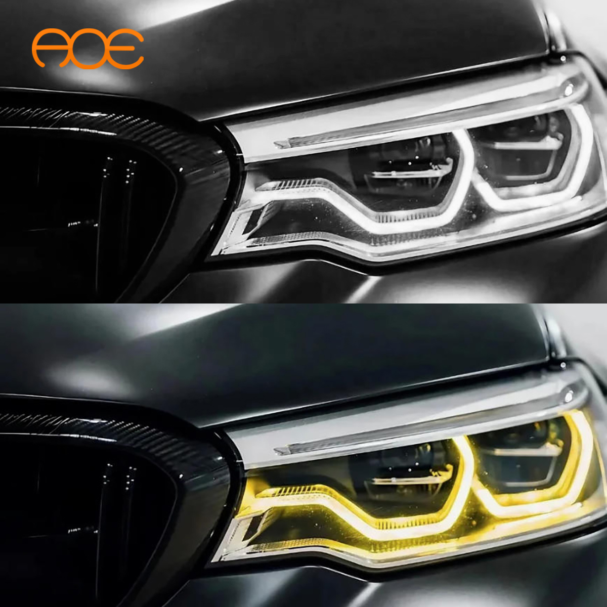 Moduł LED Yellow / White DRL BMW F30 F31 F35 sterowanie manetką