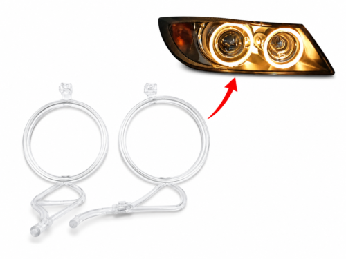 Światłowody DRL LED BMW E90 lampy xenon przedlift