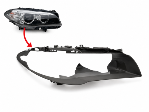 Ramka listwa lampy BMW 5 F10 2014-2016 Lift, wersja lamp xenon